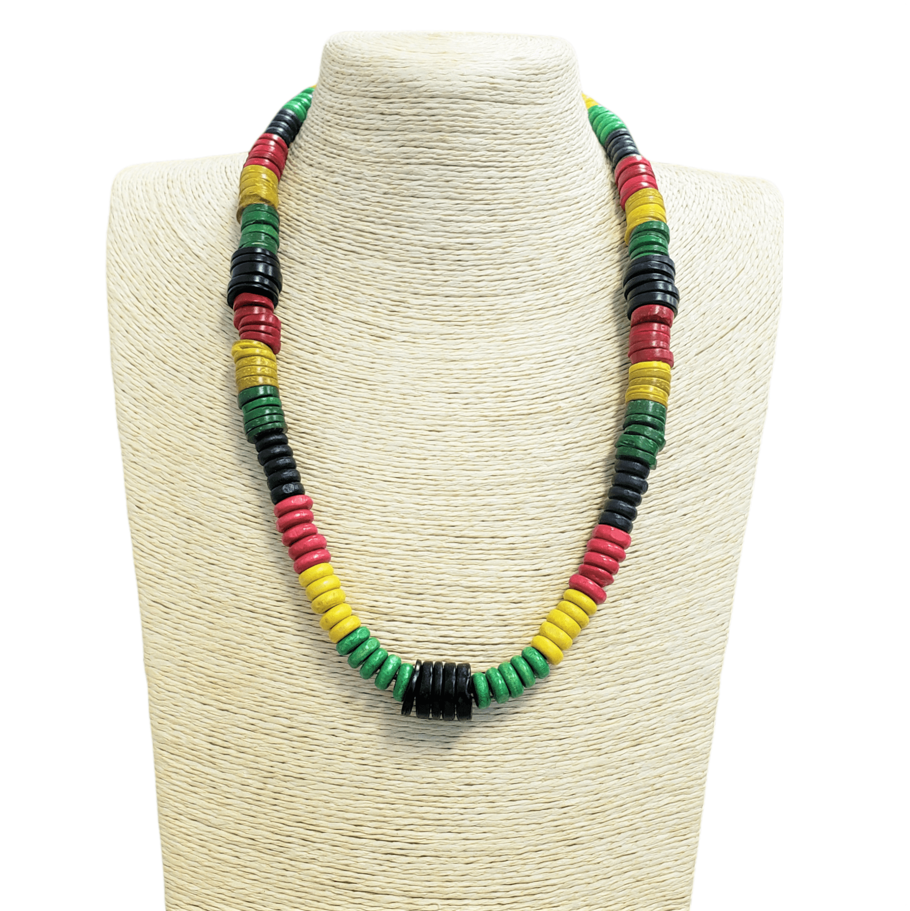 necklace Rasta Roots Beads. Wood One Love Jamaica Reggae Africa Roots bob |  eBay