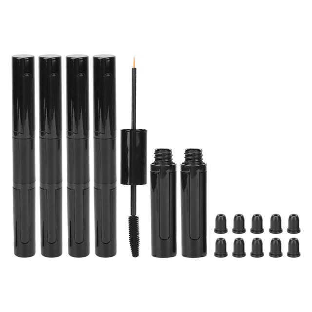 Tubos De Rímel, Diseño En Espiral, Seguro, Duradero, Botella De Rímel, Compacto, Portátil Con Tapón De Goma Para Delineador De Ojos Líquido Para Brillo De Labios