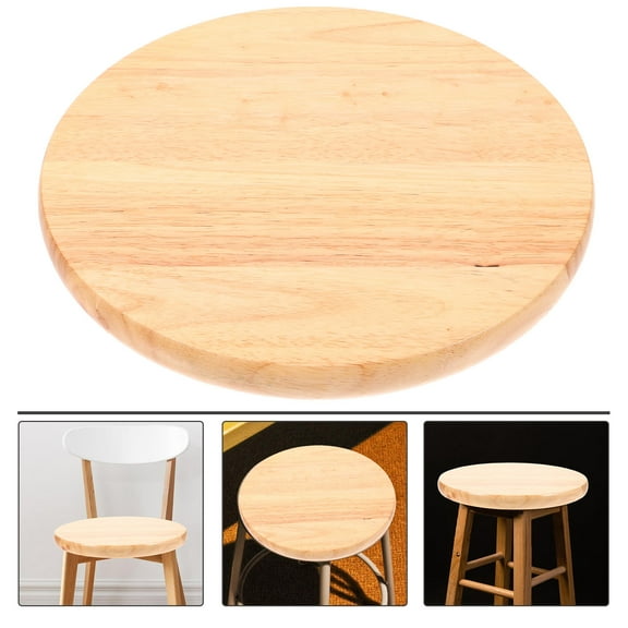 LOLIPPYY Easy to Assemble Round Stool Wood Surface for Office Use 1Pcs