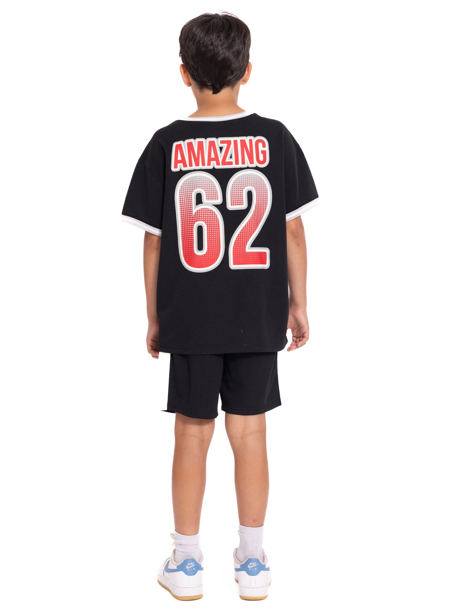 Spider-Man Boys Graphic Soccer Jersey and Drawstring Shorts Set, 2-Piece, Sizes 4-16