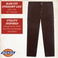 thumbnail image 2 of Dickies Womens Work Pants - Twill Cotton Slim Fit Roll Hem Carpenter Pants for Women with Pockets, 2 of 7