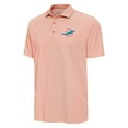 thumbnail image 2 of Men's Antigua Orange/White Miami Dolphins Pave Polo, 2 of 3