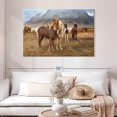 thumbnail image 2 of Elephant Stock The Amazing Icelandic Horses Wall Art - Horizontal Canvas Wall Art - Living Room Wall Decor - Animal Canvas - Gray And Brown Decor By Scott Stulberg - 48" x 32", 2 of 8