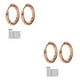 thumbnail image 1 of Jumpingount Pequeños pendientes de aro de plata Diseño único Galvanoplastia de acero inoxidable Accesorios de joyería de labios de cartílago Type8 NO8, 1 of 6