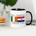thumbnail image 3 of CafePress - Irish Croatian Flags Mug - 11 oz Ceramic Mug - Novelty Coffee Tea Cup, 3 of 4
