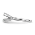 thumbnail image 3 of Solid Platinum 3/16ct. Medium-Wt Pointed-Shoulder 6-Prong Ring Band with CZ Cubic Zirconia Size 7, 3 of 8