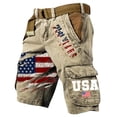 thumbnail image 2 of Dwelliawo 250 Anniversary Usa Tactical Shorts for Men Waterproof Construction Cargo Shorts with Pockets Ripstop Hiking Big and Tall Work Shorts Complexion 3XL, 2 of 4