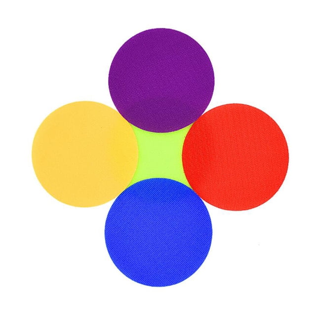SHOWERORO 30pcs Floor Spot Markers Assorted Color Fabric for Classroom