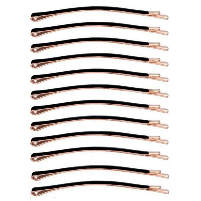 Textention Horquillas para el pelo Pasadores Jumbo Bobby Pins de metal largos para mujeres (negro, 12 piezas grandes)