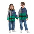 thumbnail image 3 of Eltusu Boys Plaid Shirts, Long Sleeve Comfort Casual Lapel Collar Button-Down Shirts Blue Size 8 T, 3 of 5