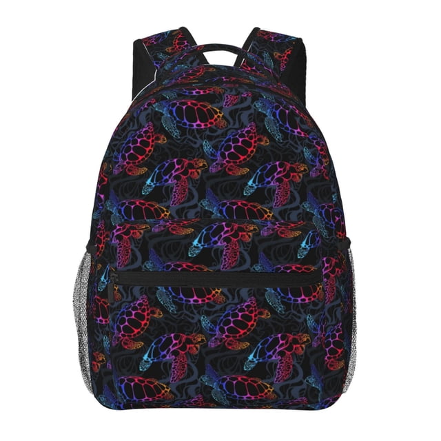Disketp Sea Turtle Mochila Estampada para Hombre y Mujer – Mochila Ligera Clásica con Múltiples Bolsillos para Universidad, Trabajo y Viajes-One Size