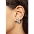 thumbnail image 3 of Sterling Silver Polished Front Back Earrings, 3 of 3