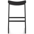 thumbnail image 4 of Amisco David 26 In. Counter Stool - Black Faux Leather / Black Metal, 4 of 9