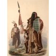 thumbnail image 2 of Bodmer, Karl 12x14 White Modern Wood Framed Museum Art Print Titled - Assiniboin indians, 2 of 4