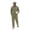 Army Green, variant on GrmtClth Linen Blend 2 Piece Outfit Sets For Men Cuban Collar Long Sleeve Button Shirt Elastic Drawstring Waist Straight Trousers Cool Breathable Casual Beach Wear Set Black XL