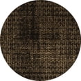 thumbnail image 1 of Ahgly Company Indoor Round Abstract Brown Modern Area Rugs, 5' Round, 1 of 4