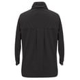 thumbnail image 4 of Women's Corduroy Jackets Long Sleeve Coats Button Down Coat (Black L), 4 of 4
