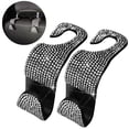 thumbnail image 1 of 2Pcs Car  Back Hook Bling Rhinestones Hanger Headrest Auto  Hook Bling Car Headrest Hooks For Vehicle Car, 1 of 8
