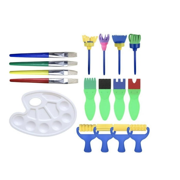 Painting Supply Brushes Sponge Paint Brush Toy Palette Tool Drawing For Children Walmart Com Walmart Com