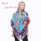 thumbnail image 4 of LESIDA Bufanda de seda pura para mujer, chales grandes, estolas, bufandas cuadradas con estampado de árboles, pañuelos para mujer, 130 x 130 cm, 1303, 4 of 5