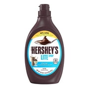 HERSHEYS Chocolate Syrup, Lite, baking supplies, dessert topping/beverage syrup, 18.5 Ounce (Pack of 6)