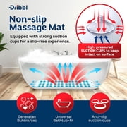Electric Bubble Massage Bathtub Mat – Non-Slip Full-Body Waterproof Hot Tub Spa Mat for Bath with Heater, Motorized Air Pump, and Remote Control, 6-Speed Adjustable Massage, Aqua