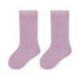 thumbnail image 5 of GYRATEDREAM 5 Pack Toddler Girls Boys Socks Unisex Kids Warm Thick Cotton Crew Length Solid Color Socks, 5 of 9