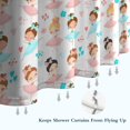 thumbnail image 6 of Ballet Princess Pattern Shower Curtain 72"x84" ,Bathroom Decorative Shower Curtains Set with 12 Hooks,Modern Waterproof Washable Shower Curtain, 6 of 6