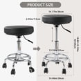 thumbnail image 2 of Taburete rodante LIMKOMES ajustable con ruedas, 227 kg y reposapiés, 2 of 6