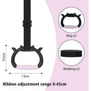 Gymnastics Rings for Home Use Adjustable Straps Gym Rings Indoor Pull Up Rings for Fitness and Strength Training