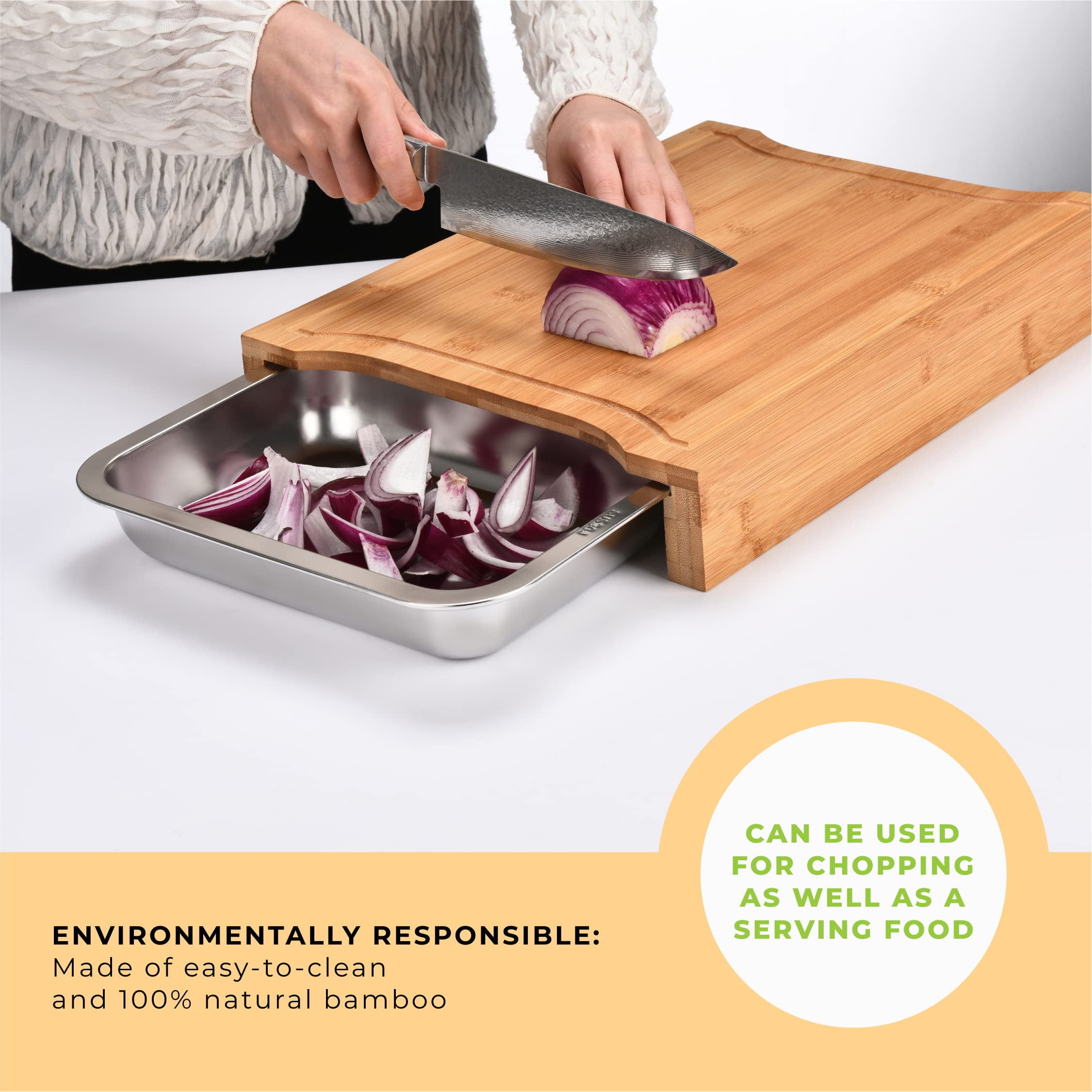 Zwilling BBQ+ Bamboo Cutting Board With Tray - Stainless Steel - 115  requests