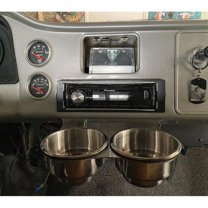 LS Fabrication 6066CHDB-SC Double Barrel Stepped Cup Holder