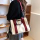 thumbnail image 5 of Bolso de mano grande, bolso cruzado para mujer, bolso de mano de viaje, lindos bolsos de lona, 5 of 6