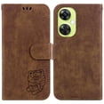 thumbnail image 2 of Compatible with OnePlus Nord CE 3 Lite Embossed Cute Tiger Flip Folio Wallet Case Card Pocket Holder Cover, 2 of 5