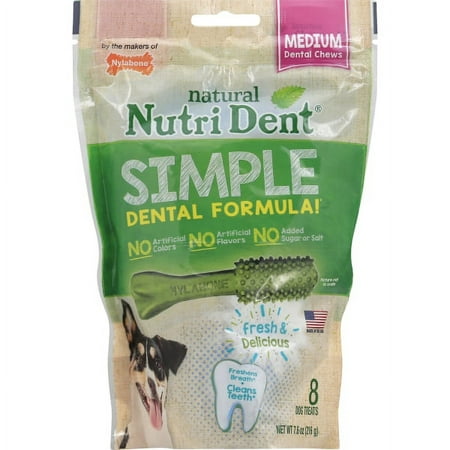 Nylabone Dog Treats Nutri Dent Medium - 8 CT