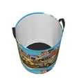 thumbnail image 3 of Fotbe Different Construction Site Vehicles Laundry Basket with Handles, Waterproof Large Laundry Hamper, Wash Bag for Corner Dorm, Rolling Laundry Basket with Handles-Medium, 3 of 8