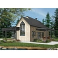 thumbnail image 6 of 728-6100: Contemporary Vacation 2 Bed, 1 Bath Luxury Home Plan, 1200 Sq Ft: Full Blueprints with License to Build by Home Plan Marketplace - Lesuto, 6 of 9