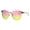 gold pink yellow, variant on Womens Trendy Chic Panel Shield Butterfly Designer Sunglasses Gold Pink Yellow