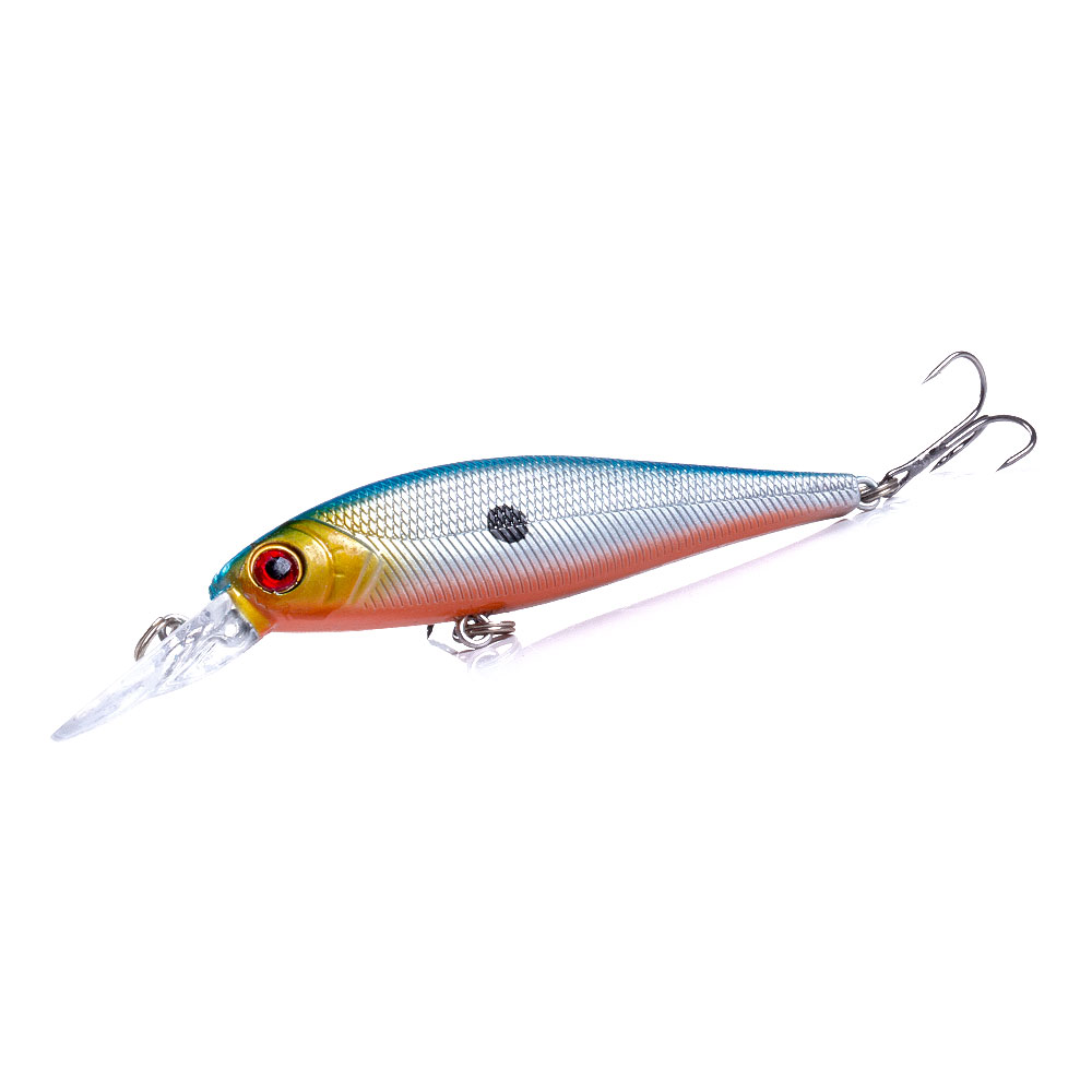 HENGJIA Minnow Bass Fishing Lures, Large Jerkbait Lure Set Hard Baits Deep Diving Crankbait for Catfish Walleye Trout Fishing Bait 10Pcs/kit