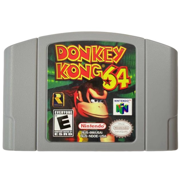 Cartucho Consola Regalos N64 Videojuego Bros para Niñas (donkey 64)