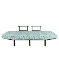 thumbnail image 3 of Funny Futon Couch, Penguins and Snowmans on Ice Floes Antarctica Cartoon Caps Scarfs Funny Pattern, Daybed with Metal Frame Upholstered Sofa for Living Dorm, Loveseat, Multicolor, by Ambesonne, 3 of 4