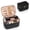 001_Black, variant on PETGLE Small Marble Makeup Bag, Small Cosmetic Bags for Women,Large Capacity Portable Cosmetic bag Storage Organizer for Purse Everyday Use (Small, Marble)