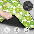 thumbnail image 3 of Pofeuu Kiwi Lemon Print Car Foot Mat Set of 4 Pieces - All-Weather Full Set Floor Mats for Cars Trucks SUVs, 3 of 7