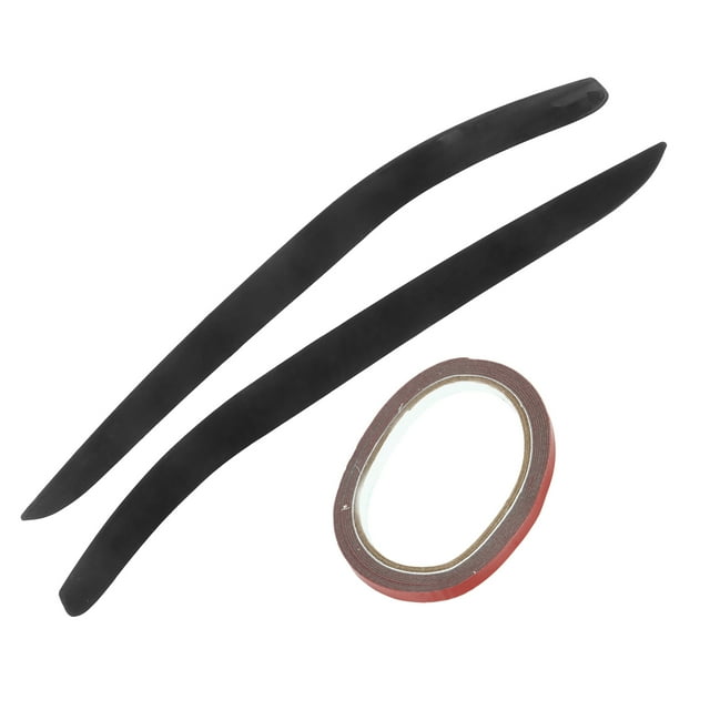Embellecedor de cejas para faro delantero izquierdo y derecho, cubierta de párpados de repuesto para Ford Falcon Fairmont Fairlane, color negro brillante, 2 uds.