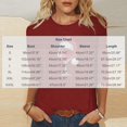thumbnail image 3 of Ltctricy Women's Tunic Tops 3/4 Length Sleeve Crew Neck Christmas Printed Fall Shirts Casual Tee Blouses Fashion Clothing(Wine-bb1,Small), 3 of 5