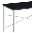 thumbnail image 3 of Black Vanity Desk with Metal Frame - Modern Makeup Table for Bedroom, 47.5" Wide, X-Shape Design, Stylish Dressing Table, 3 of 5