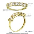 thumbnail image 4 of Vir Jewels 1 CTTW 5 Stone Diamond Ring 14K Yellow Gold Engagement Prong Set Round Size 4 Female Adult, 4 of 7