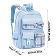 thumbnail image 4 of Plaid Bow Backpack, Multi Pocket Casual Daypack, Lightweight Travel Rucksack, Preppy Shoulder Bag, Waterproof Knapsack, Large Capacity Carryall for Daily Commute, Weekend Trip, Casual Use, 4 of 6