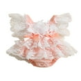 thumbnail image 1 of POINTERTECK Newborn Baby Girl Rompers Dress Floral Lace Ruffles Flying Sleeves Bodysuits, 1 of 9