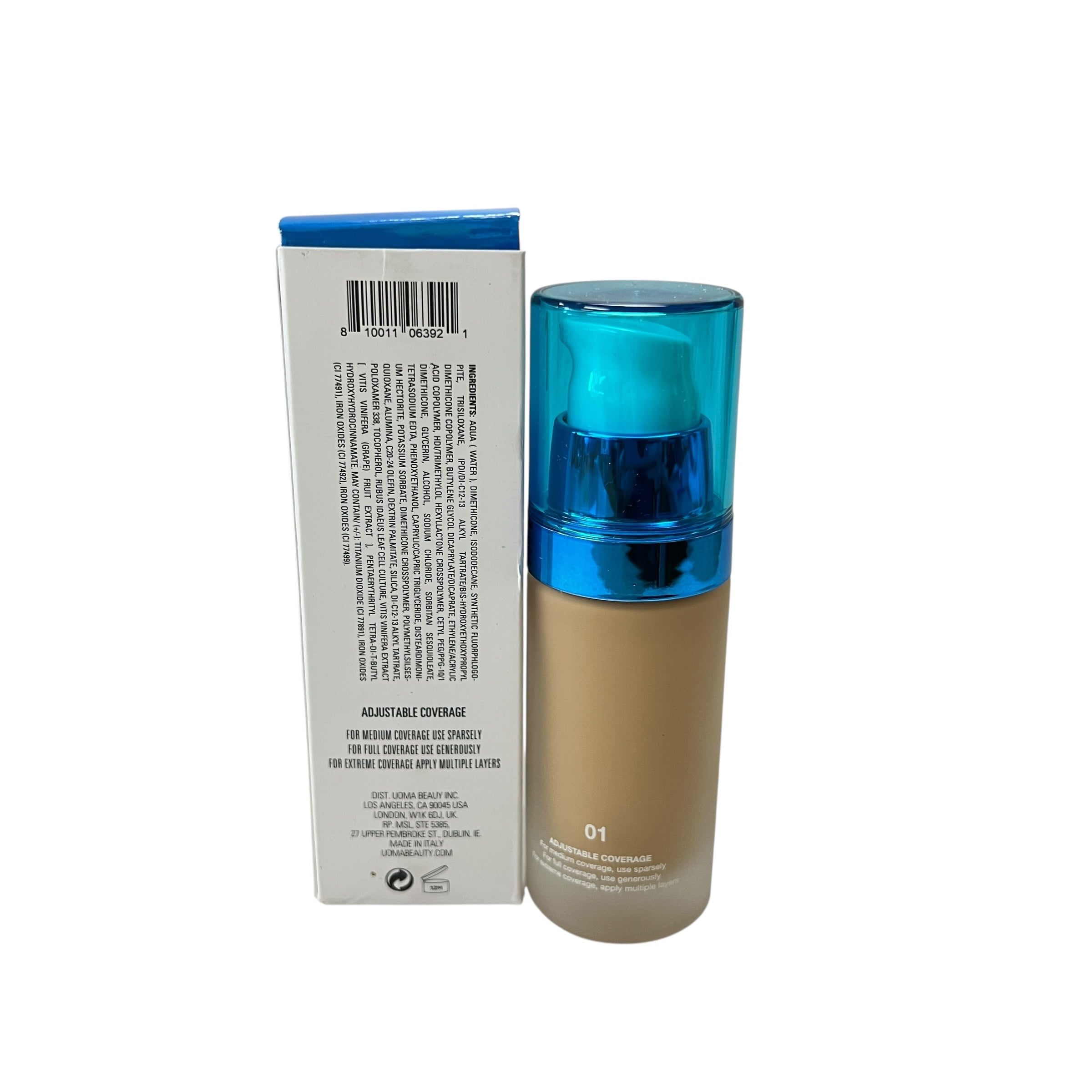 Uoma Beauty Say What?! Weightless Soft Matte Hydrating Foundation 1 fl oz Fair Lady T2N
